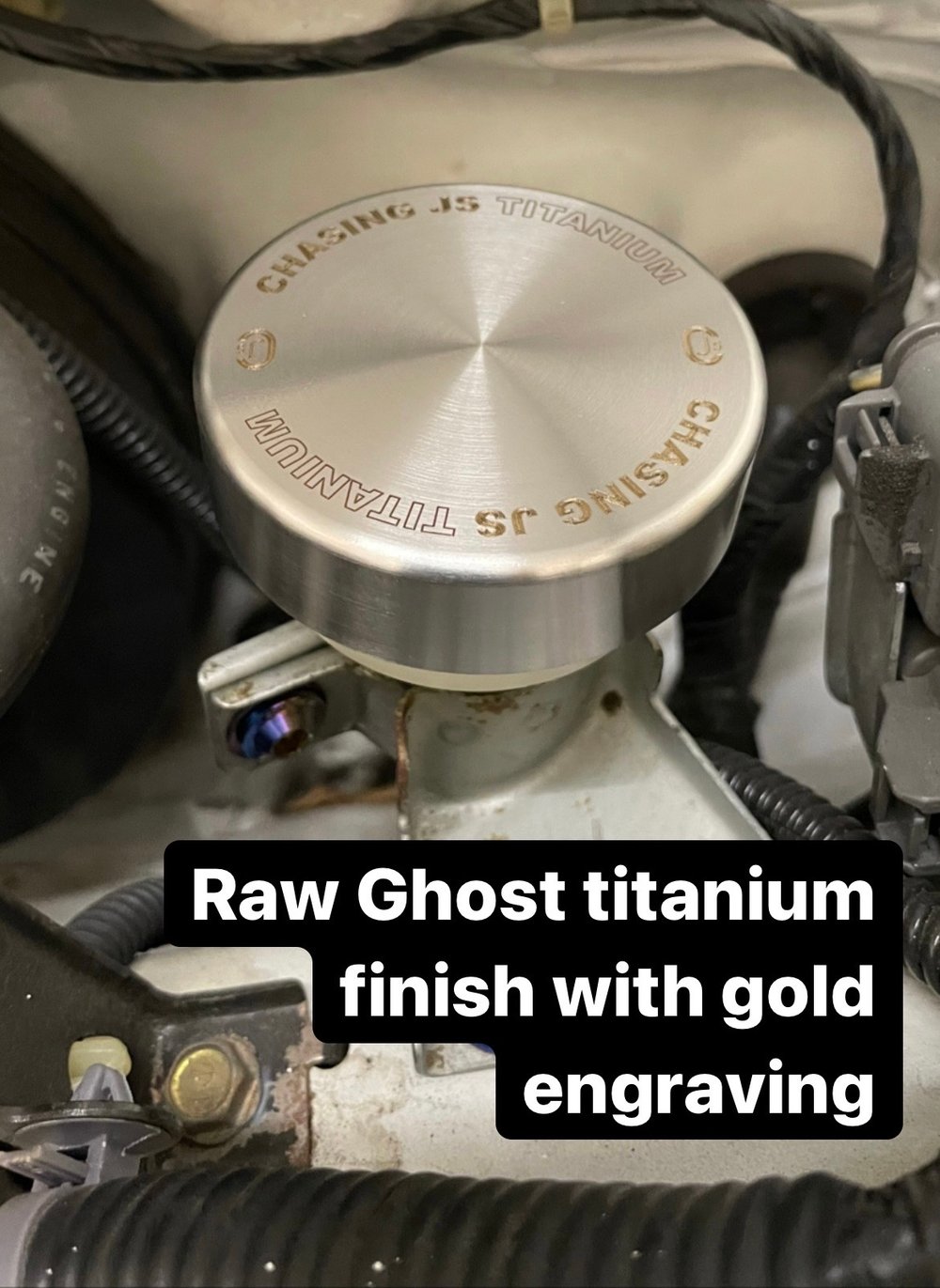 Honda Titanium Clutch Master Lid Cover.