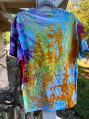 Image of LARGE Godzilla Be Gay Do Crime Tie Dye Shirt 3