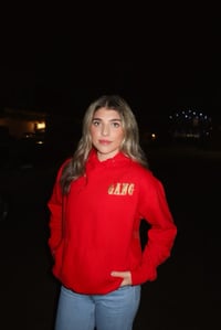 Image 2 of Red & Gold GANG Hoody