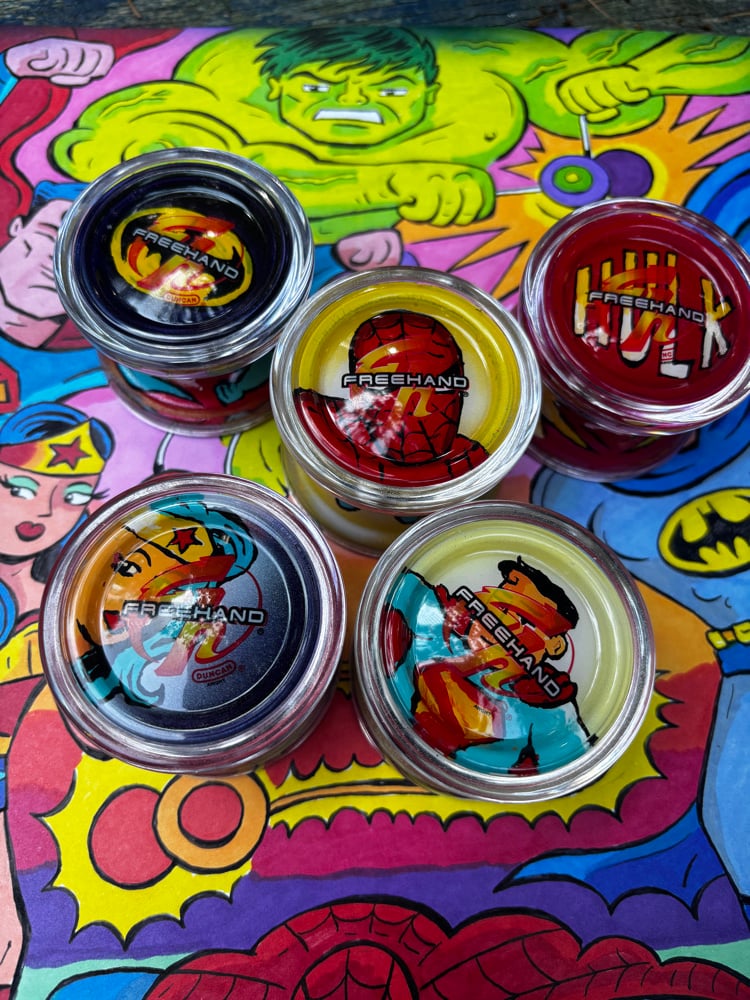 Image of Duncan Freehand One DC Superhero Set with illustration 