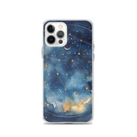 Image 12 of Celestial Constellation Night Sky Stars and Clouds Painting Clear Case for iPhone®