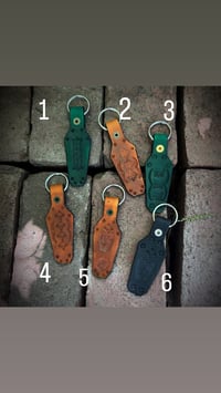 Image 1 of Leather Coffin Keychain- large 