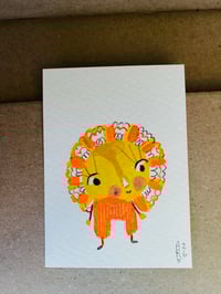 Image 1 of Mini original Art painting Sun Girl 