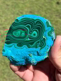 Image 1 of Malachite & Chrysocolla Polished Slab | Congo #2931