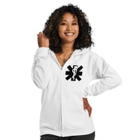 Image 1 of Unisex heavy blend zip hoodie - I'm A Mom Out Here Trying Not To Raise A**hole