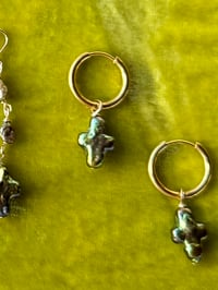 Image 1 of Hunter cross earrings 