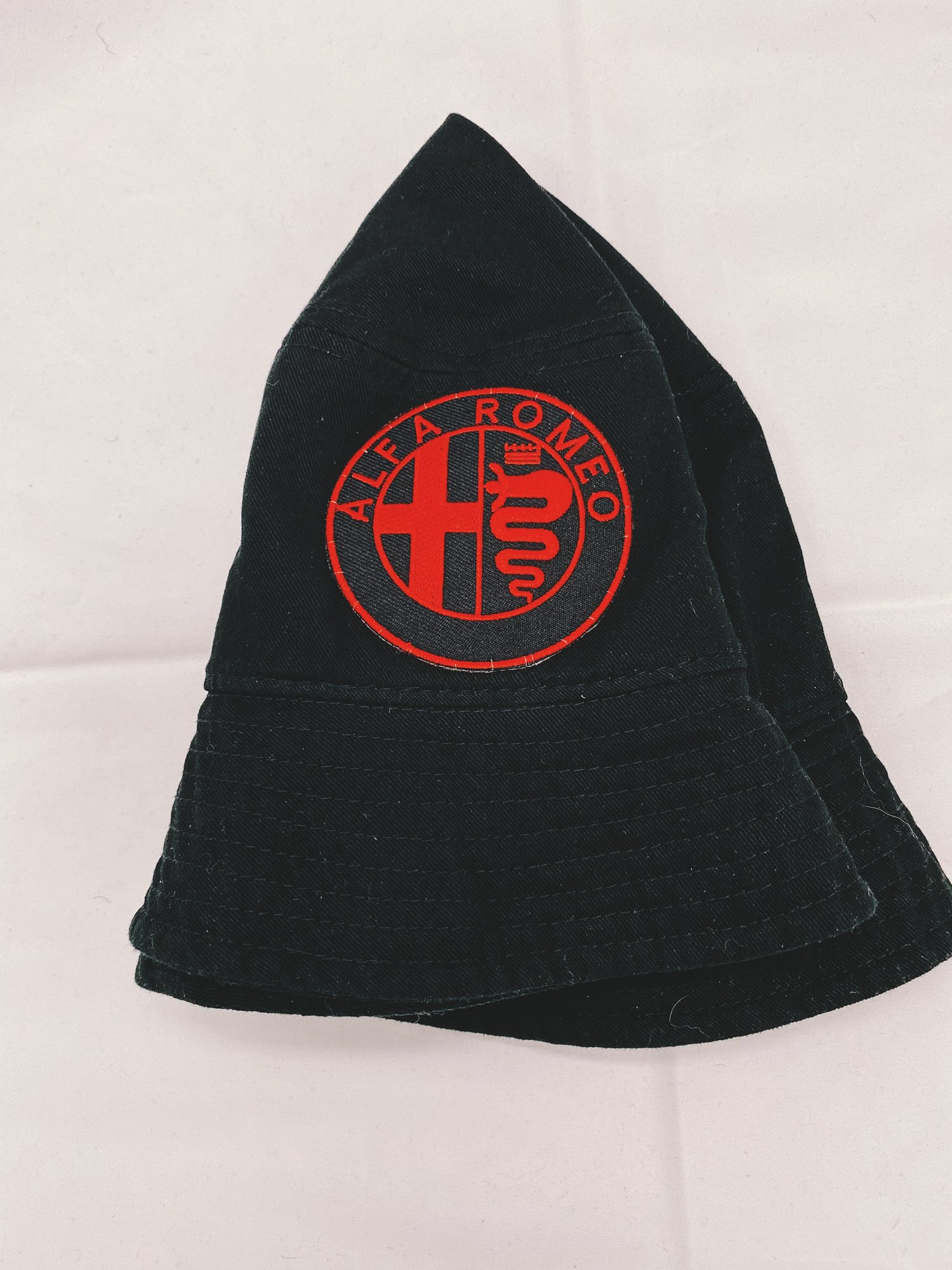 Image of Alfa Romeo Black Bucket Hat 