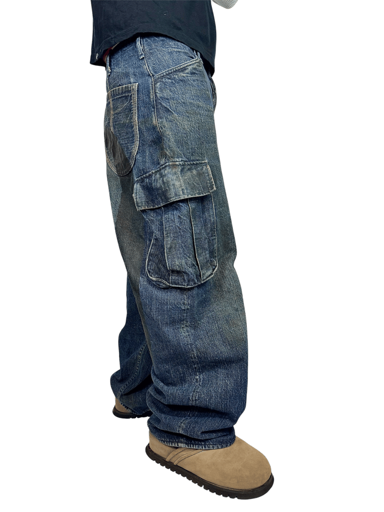 Image of Evisu Diacock 2006 Mudwash Cargo Denim