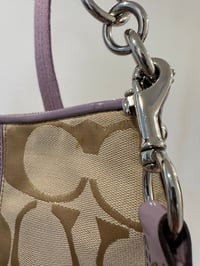 Image 4 of Coach Signature Stripe Demi 2-way Bag