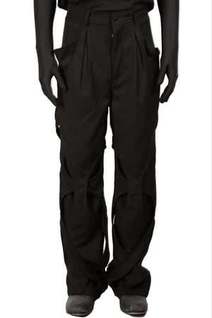 Image of ÆNRMÒUS - Blossoming Pants (Black)