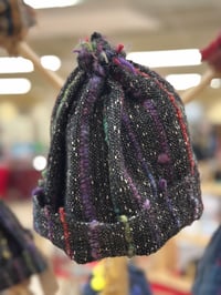 Image 2 of Wild & Wonderful Hat--Handspun Striped & Speckled