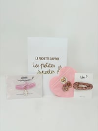 Image 1 of La Pochette Surprise fille rose saumon pailleté