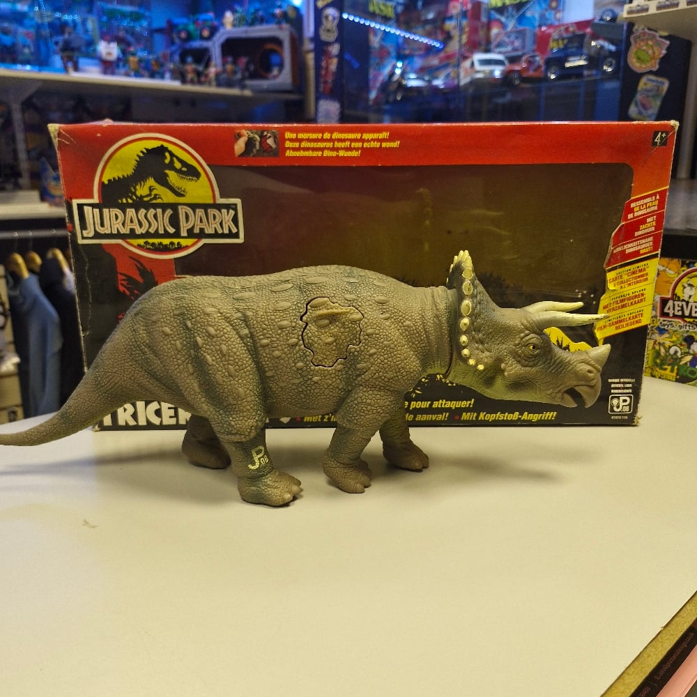 Rare Vintage 1992 Jurassic Park Triceratops Building Bricks Set Byggis