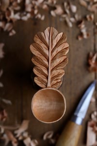 Image 1 of Oak Leaf- Coffee scoop 