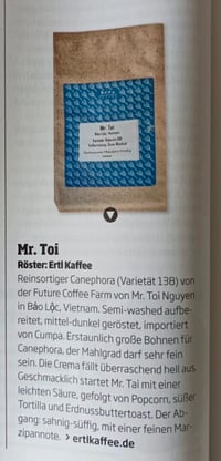 Image 5 of Vietnam - Mr. Toi - Semi-Washed Robusta - Espresso