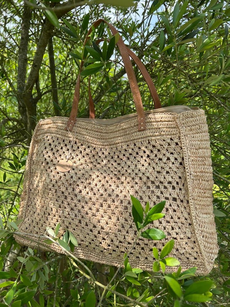 Image of Grand Sac en Raphia MYA 