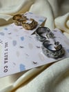 Gemstone hoops 