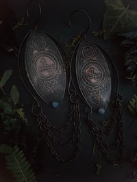 Image 1 of Lilith moonstone earrings PRE ORDER 