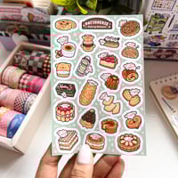 Image 4 of World's Food Tour | Pâtisserie - French Pastry | Matte Sticker Sheet