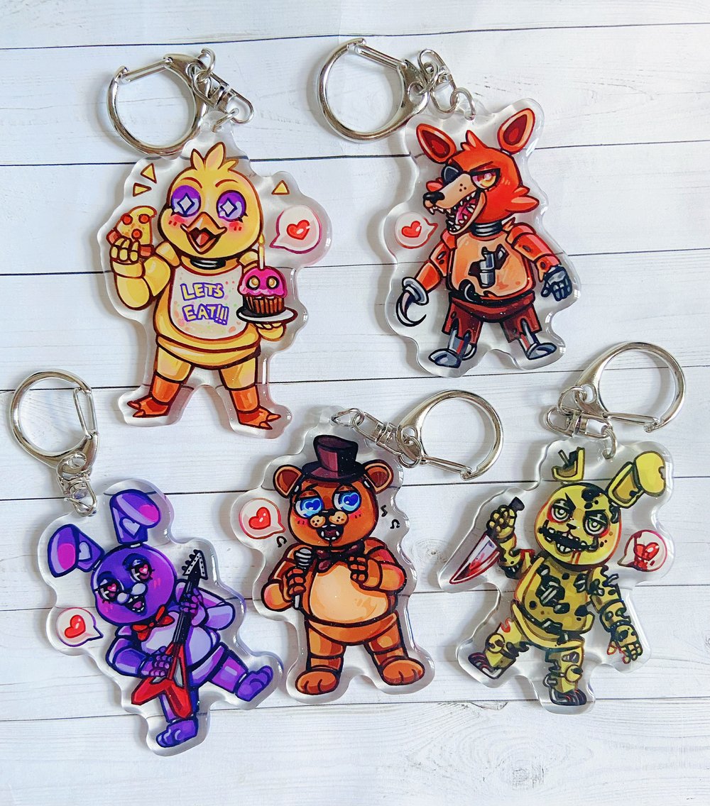 Animatronic Birthday Party | Acrylic Charms