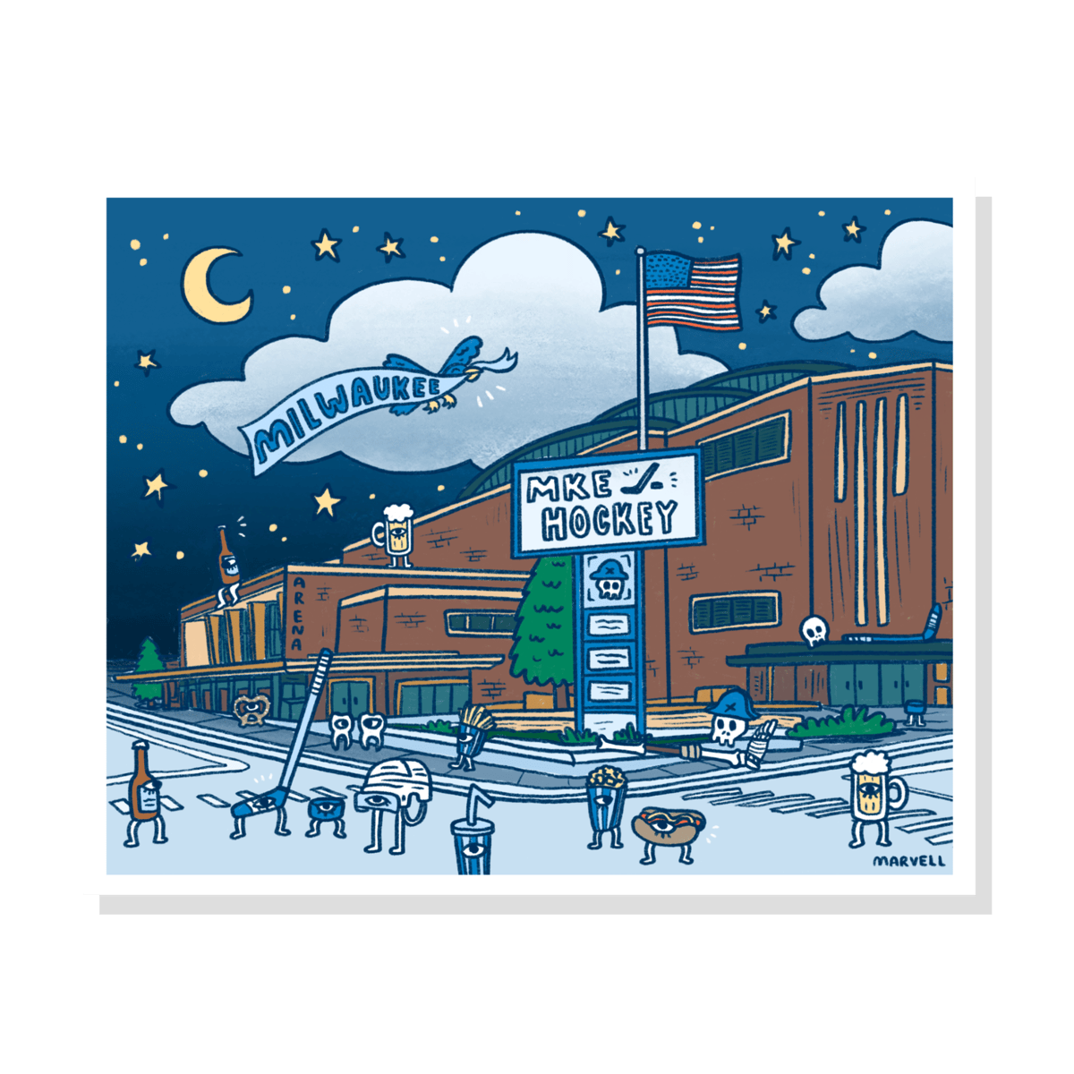 Image of MKE HOCKEY PRINT