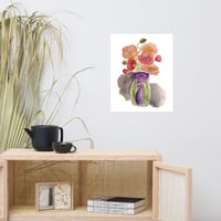 Image 9 of Poppy Posy with a fancy knot- Poster Print