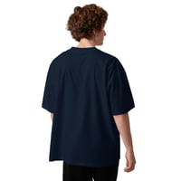 Image 3 of Unisex organic oversized high neck t-shirt