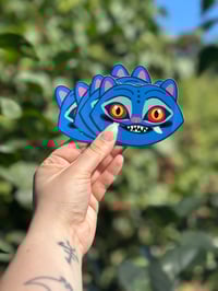 Image 1 of derpy tiger sticker 