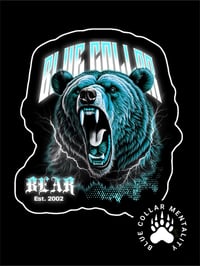 BLUE COLLAR BEAR STICKER