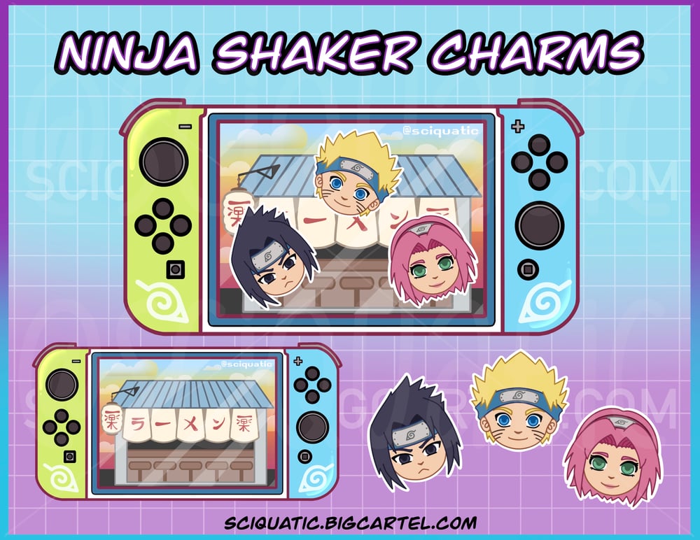 Image of Ninja JUMBO 4” Shaker Charm