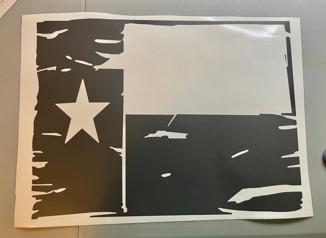 2009-2018 Distressed Texas Flag Sliding Window Decal | Blacked Out Designs
