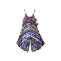 Image 1 of S Woven Wide-Leg Jumpsuit with Pockets in Earthy Agate Ice Dye