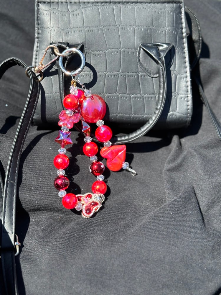 Image of Double Bag Charm - Red