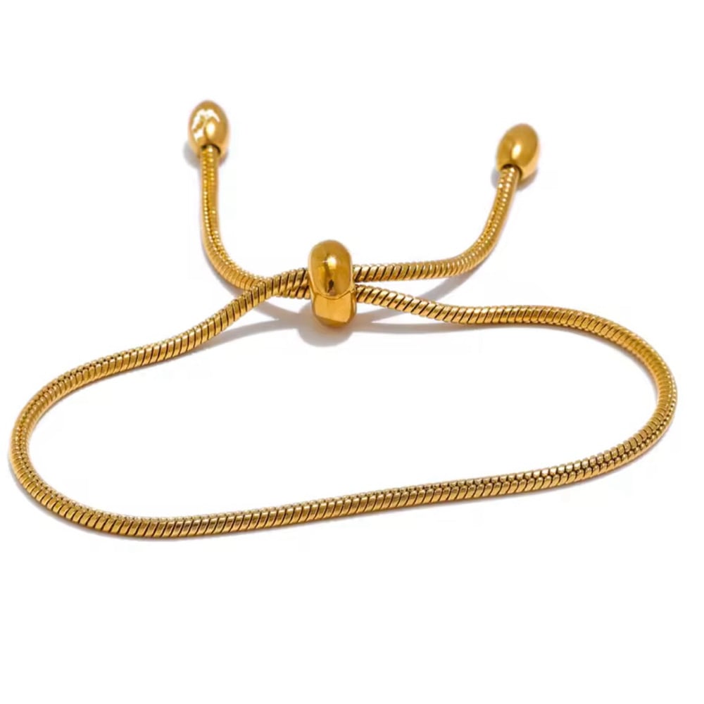 Image of GABRIELA 18ct Gold Plated Tennis Bracelet