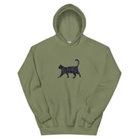 Image 1 of CAT PETTING CHART HOODIE