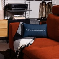 Image 2 of Every Second Counts Throw Pillow