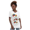 Above and Below Unisex Short Sleeve V-Neck T-Shirt