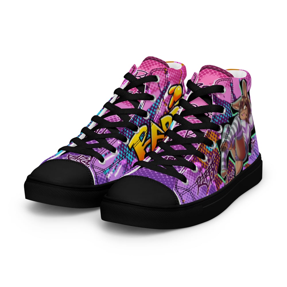 WOMEN'S - Delinquent Bunny -  high top canvas shoes