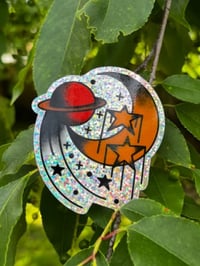 Image 2 of celestial glitter sticker