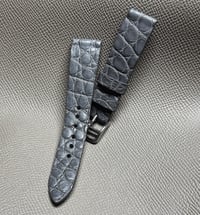 Image 1 of Grey Crocodile Flank Watch Strap