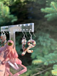 Image 2 of “natures candy” abstract earrings 