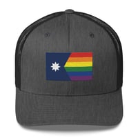 Image 20 of Minnesota Rainbow Pride Flag (6 Stripe) Trucker Cap