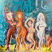 Celestine 100x100cm acrylic on canvas