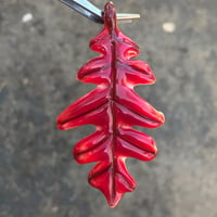Image 1 of Red Oak Leaf Pendant