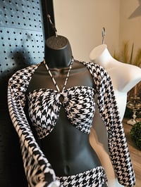 Image 1 of Houndstooth Bolero tops | More Colors Available.