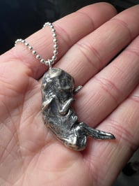 Image 1 of 926 silver cast of a hare embryo with silver blackening