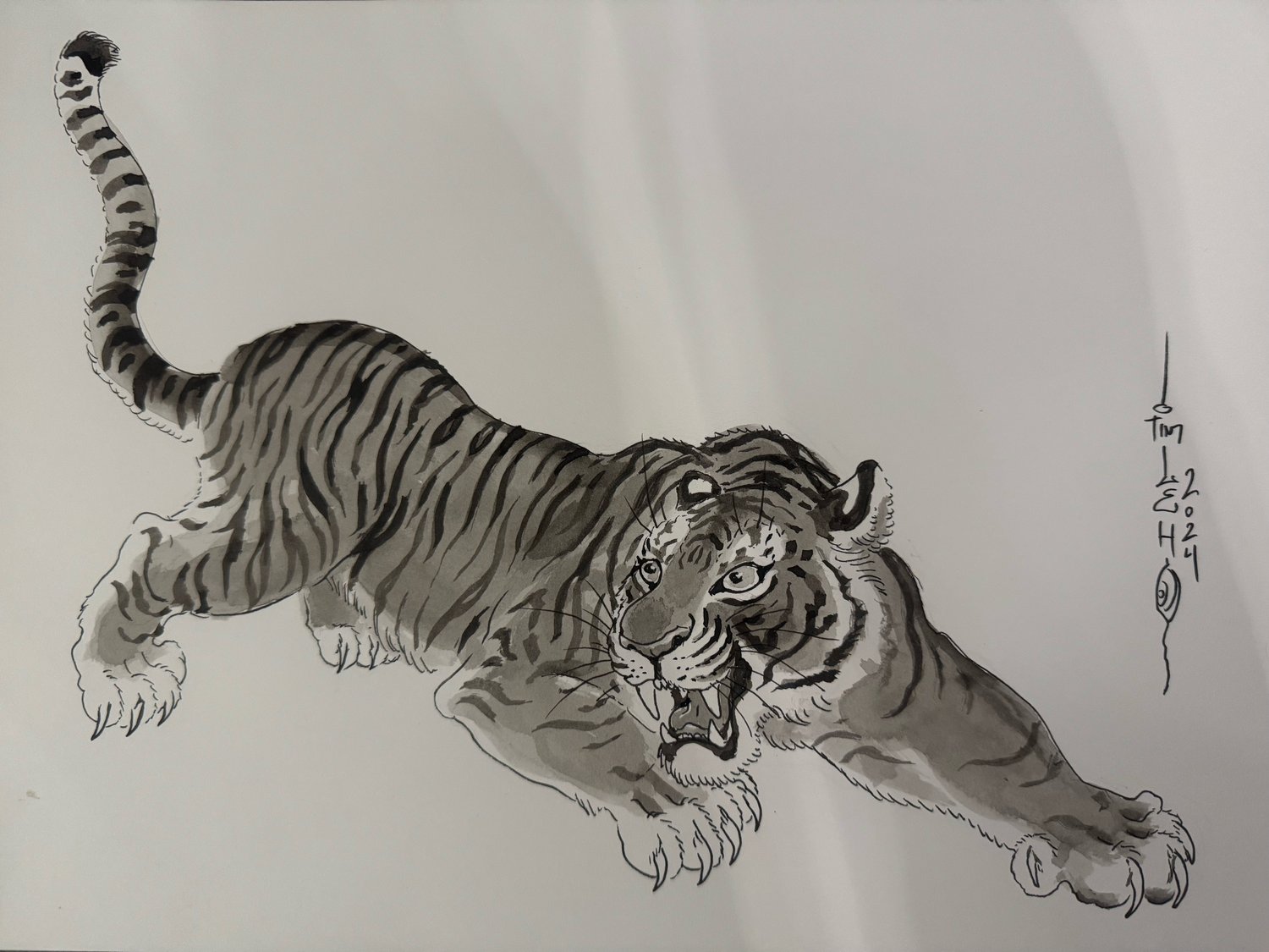 Image of Tim Lehi "Tiger Book Art 109" Illustration 