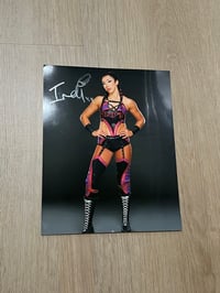 Image 1 of Black/purple gear signed 8x10