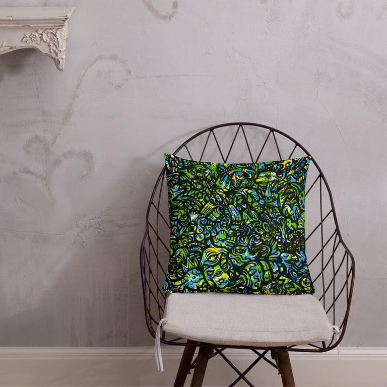 Green Landfill Pillow New!!! Image 2