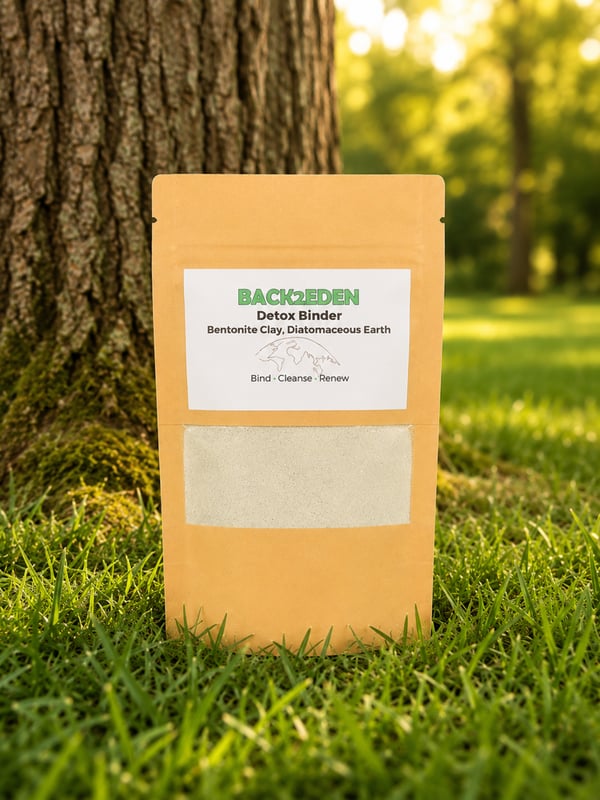 Detox Binder Powder: Bentonite Clay & Diatomaceous Earth